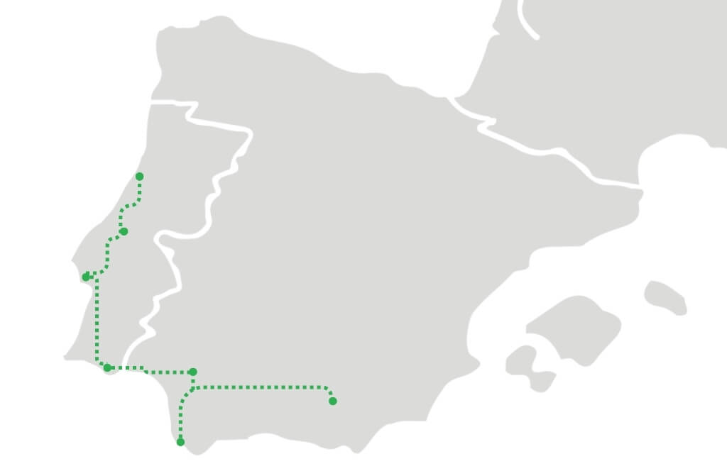 Itinéraire Interrail Espagne et Portugal