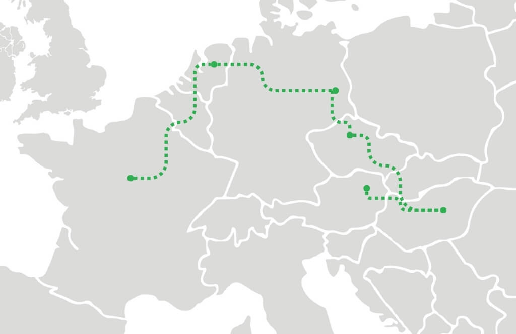 Itinéraire interrail romantique en Europe
