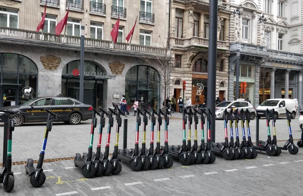 Les trottinettes électriques à louer à Bruxelles