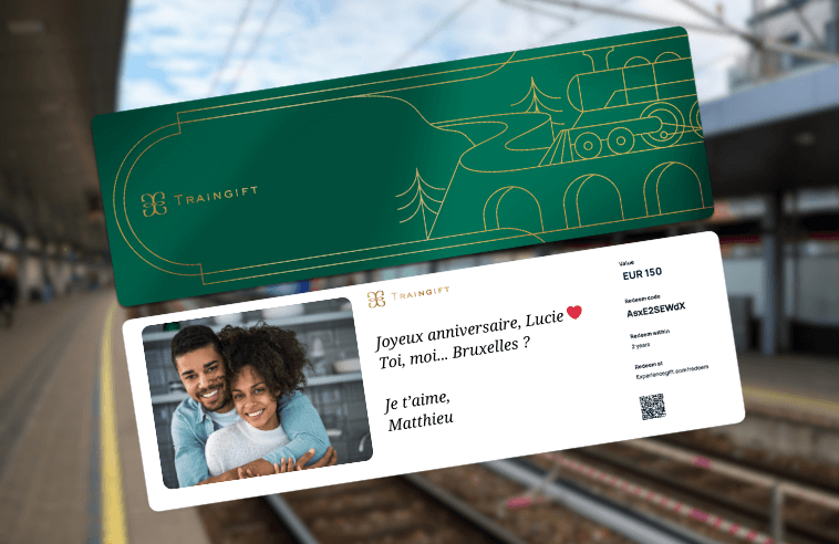 carte cadeau traingift pour un train paris bruxelles