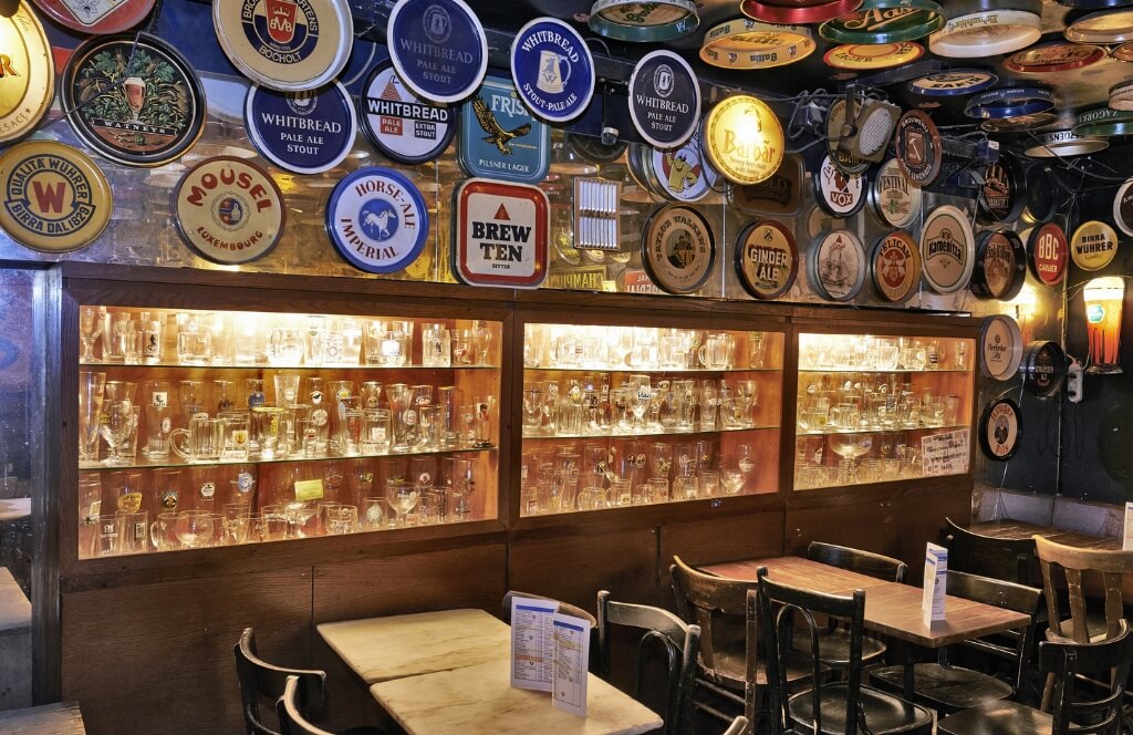 Un bar où on peut déguster des bières belges