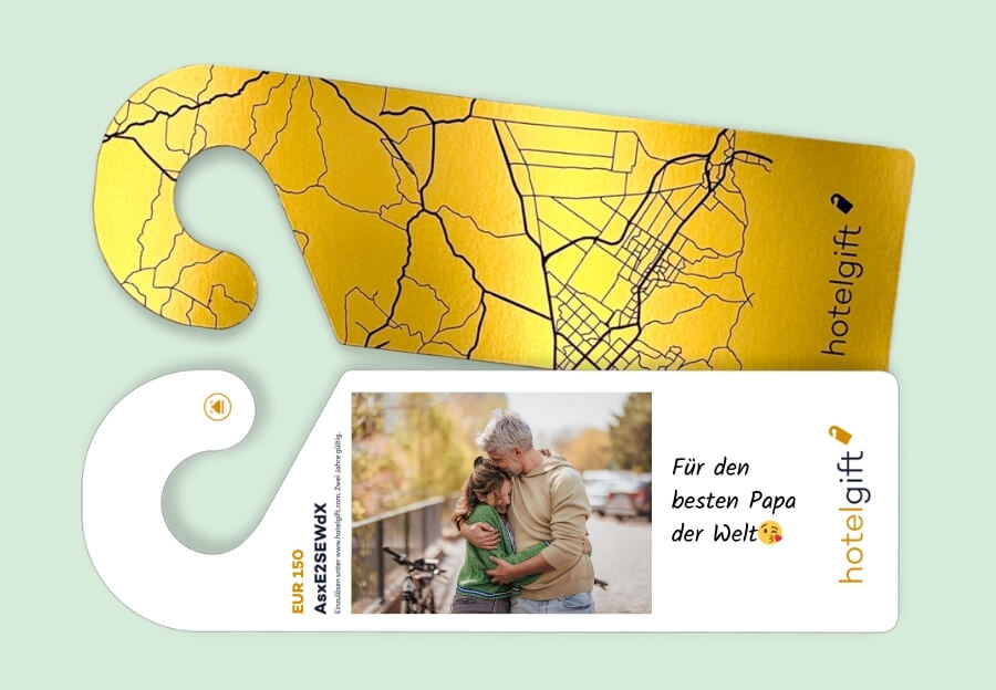 Ein Hotelgutschein als persönliches Geschenk zum 50. Geburtstag
