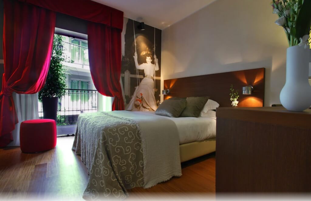 Une des chambres du Milano Scala à Milan