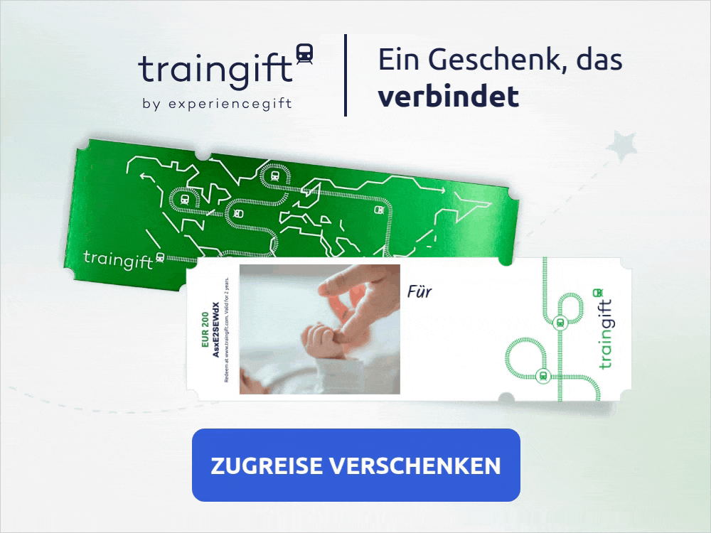 Ein Bahngutschein von Traingift ist das beste Geschenk für werdende Großeltern